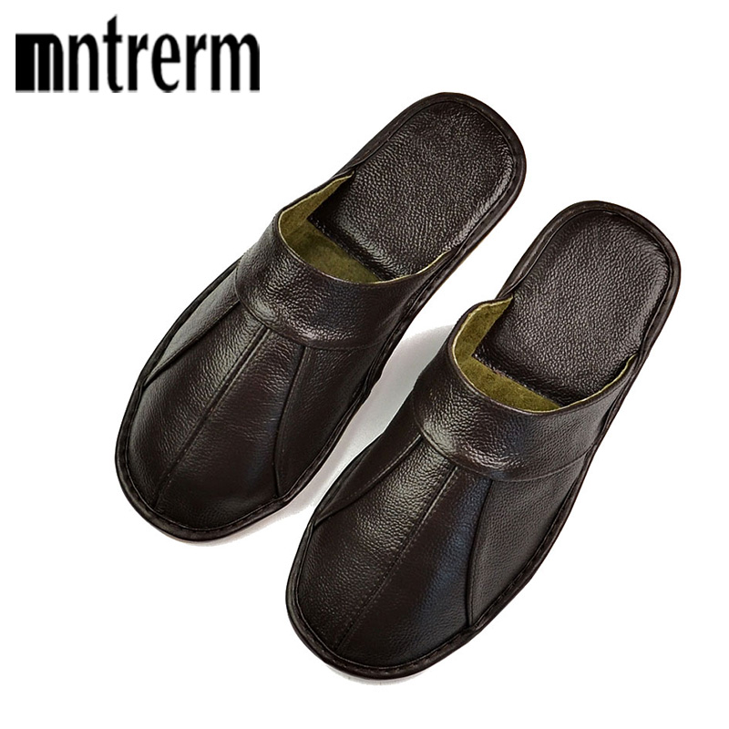 Flip Flop Leather Men - Mntrerm Primavera Slip On scarpe da