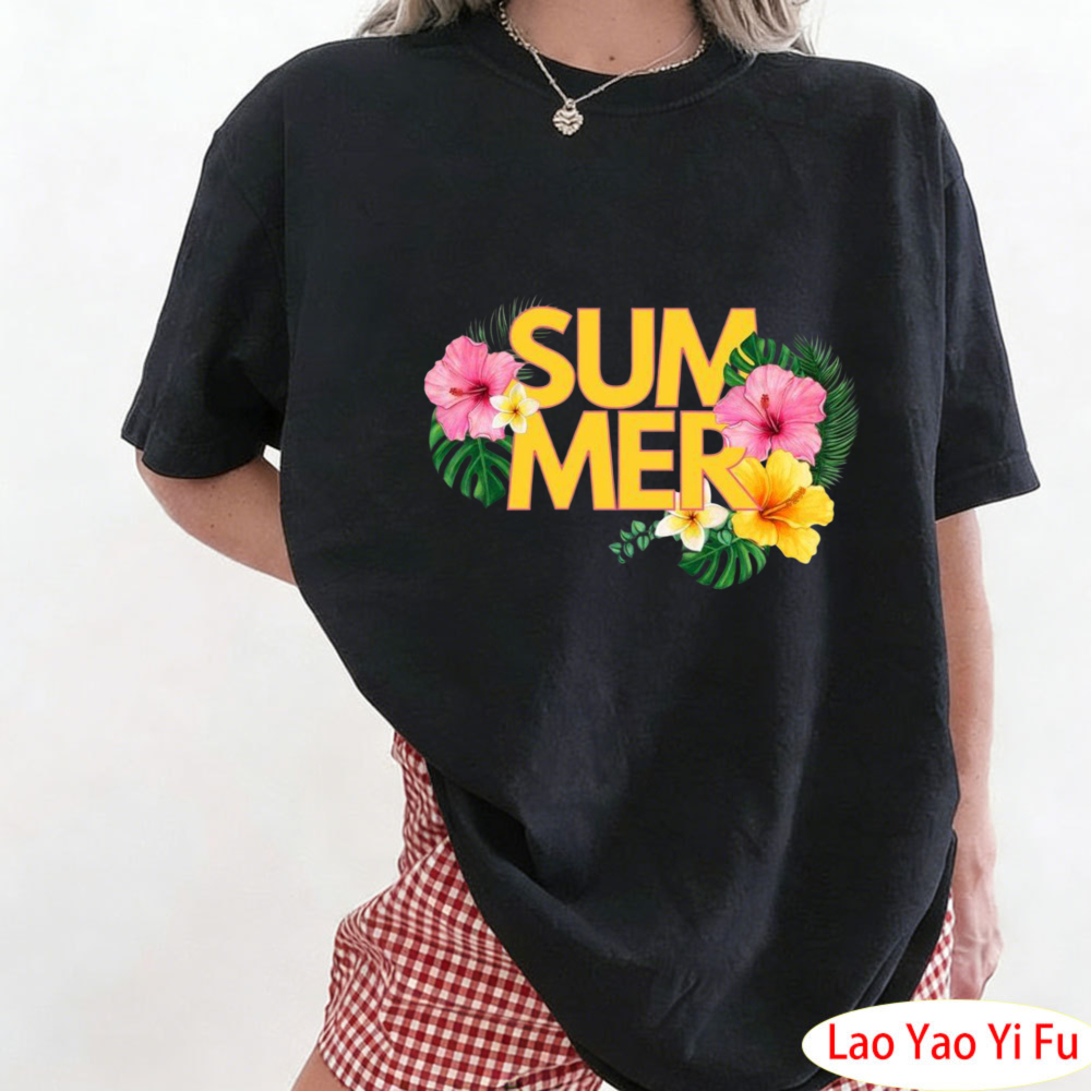 Resort Shirt Floral - T-shirt Floreale Tropicale Estiva, Maglietta con