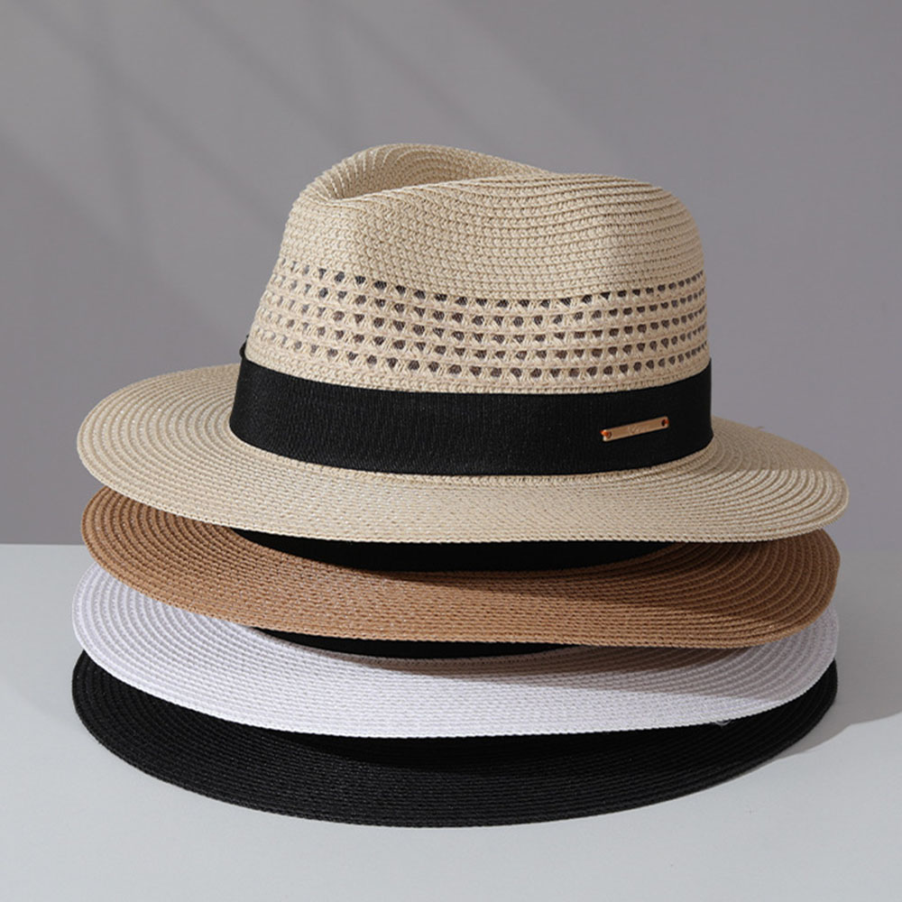 Bucket Hat Straw - Cappello di paglia classico estivo da