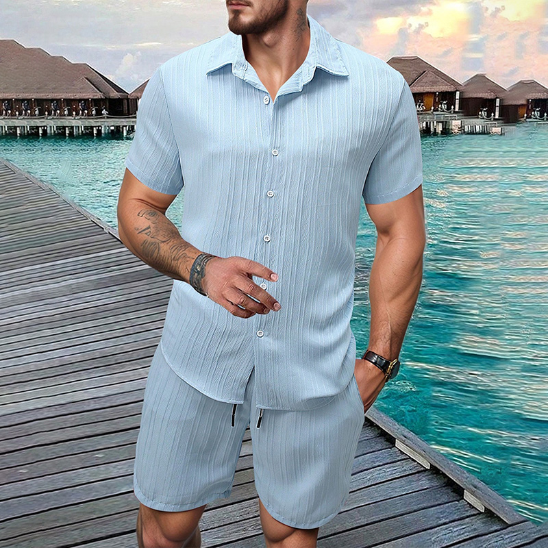 Shirt Camp Collar - Completo da Uomo 2026 Nuovo Set