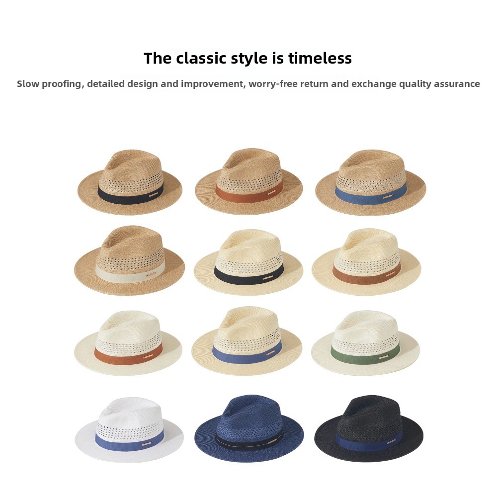 Bucket Hat Straw - Cappello di paglia Panama Jazz di