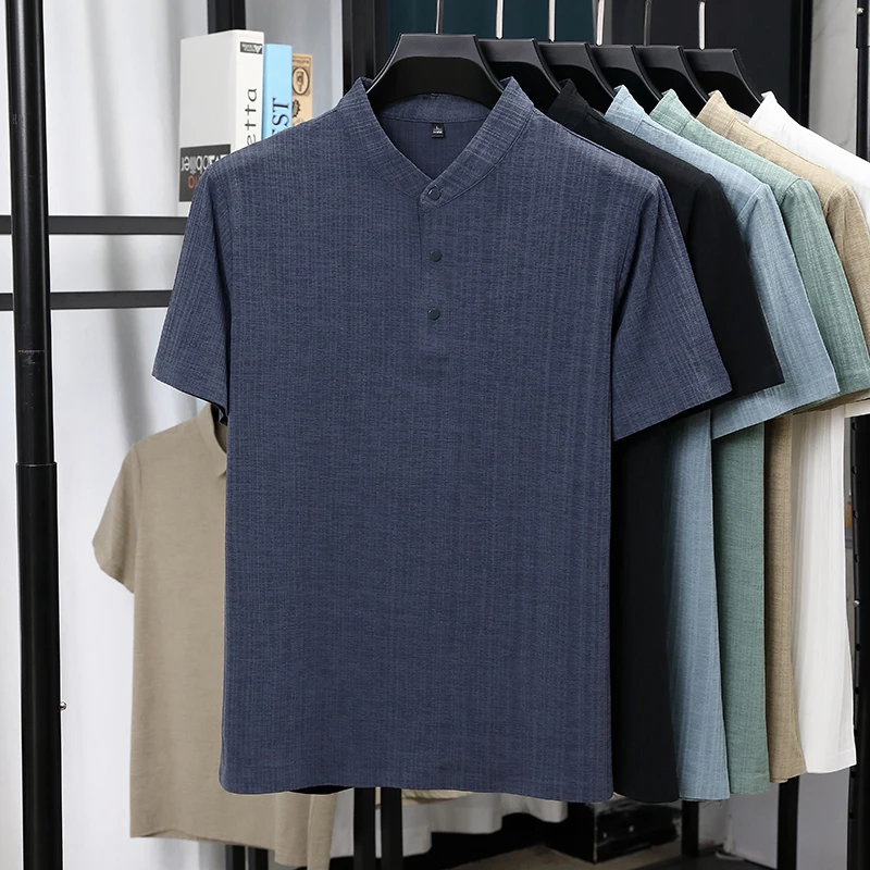 Camicie da uomo a maniche cort - Linen Shirt Breathable recensione e prezzo