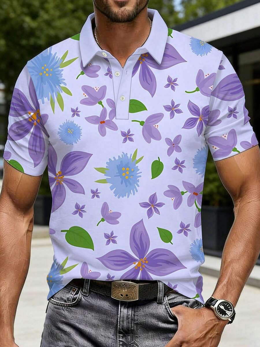 Camicia Piqué Floreale da Uomo - Polo Shirt Pique recensione e prezzo