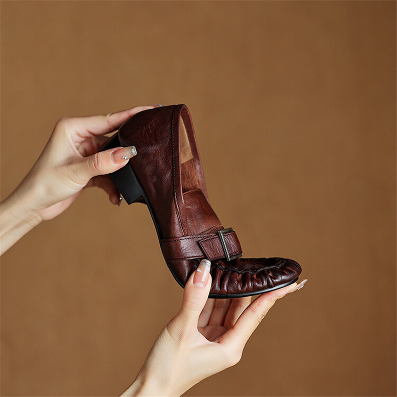 Nuove pompe da donna in vera p - Casual Sandal Leather recensione e prezzo