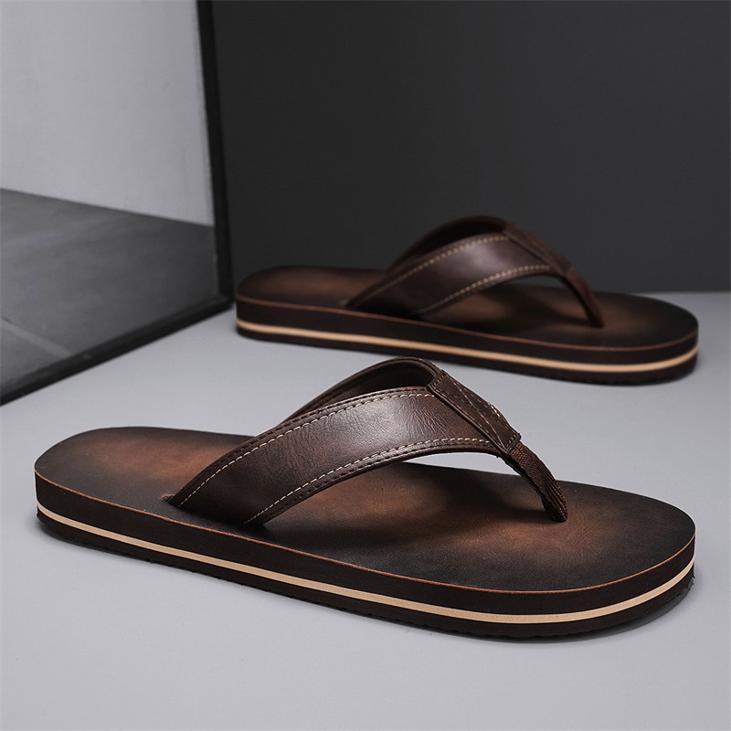 Infradito da uomo in ecopelle  - Flip Flop Leather Men recensione e prezzo